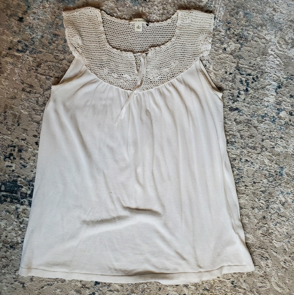 Banana Republic Crocheted Top